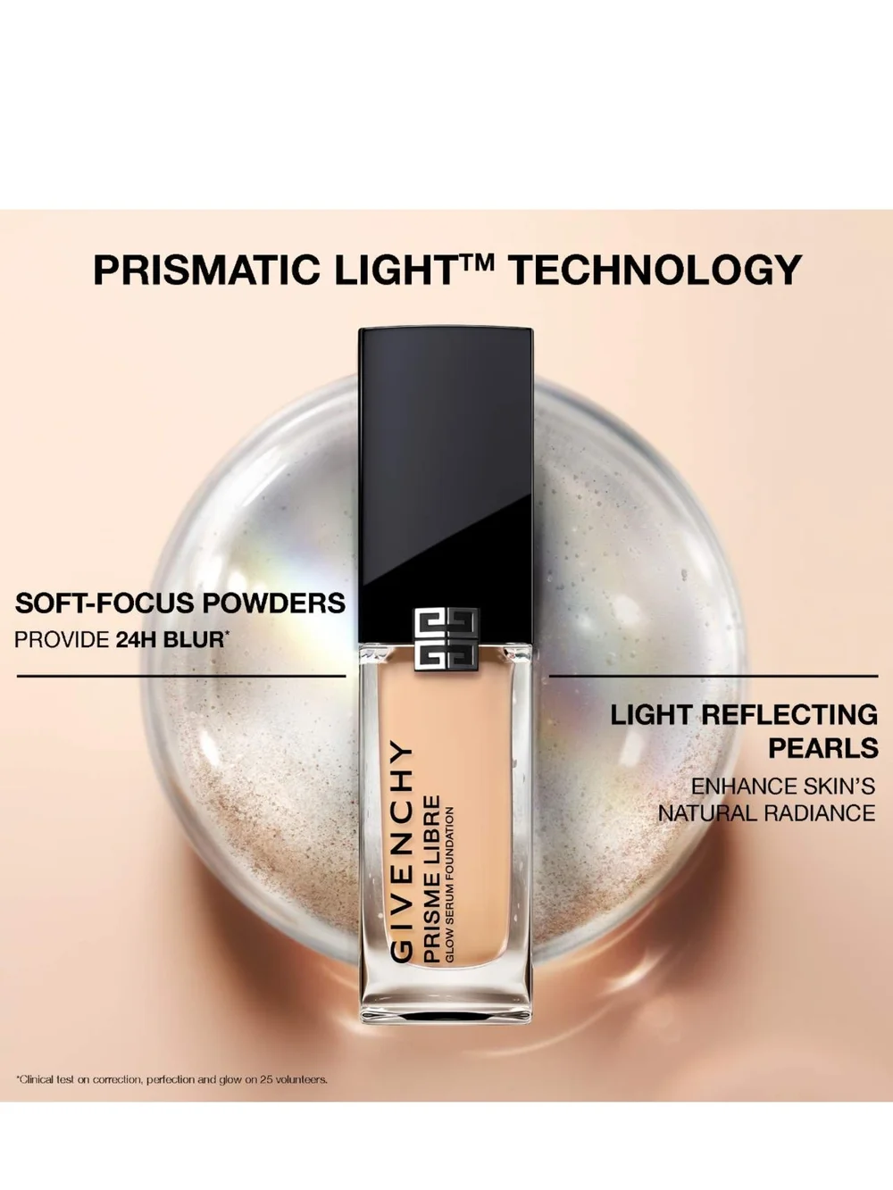 Givenchy Prisme Libre Glow Serum Foundation In 6W